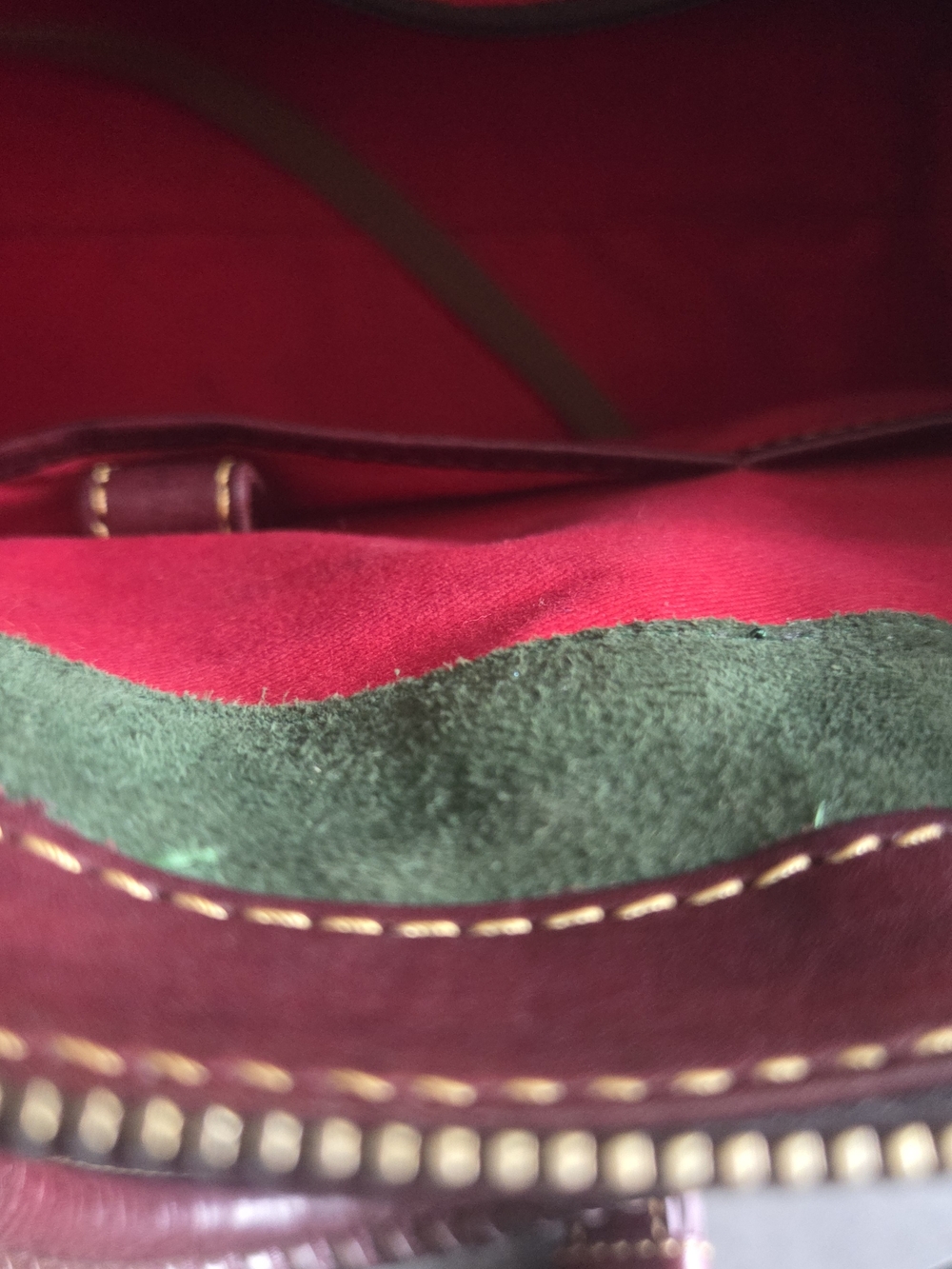 Dooney & Bourke Florentine Oxblood Whipstitched Satchel Crossbody Bag - Picture 15 of 17